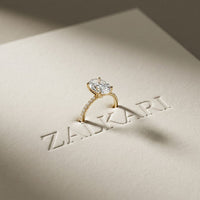 The Brixton 3 CT Oval Cut Lab Grown Diamond Ring For Girls Gold