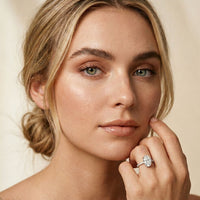 The Brixton 3 CT Oval Cut Lab Grown Diamond Ring For Girls White