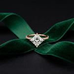 The Everleigh 3 CT Princess Cut Lab Grown Diamond Pave Engagement Ring Rose Gold