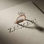 The Everleigh 3 CT Princess Cut Lab Grown Diamond Pave Engagement Ring Rose Gold