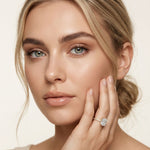 3 CT Radiant Cut Bellamy Lab Grown Diamond Engagement Ring Gold