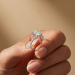 3 CT Radiant Cut Bellamy Lab Grown Diamond Engagement Ring White