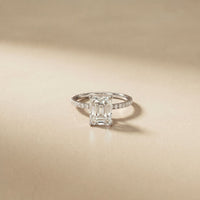 3 CT Radiant Cut Bellamy Lab Grown Diamond Engagement Ring White