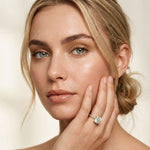 3 CT Round Cut Madeleine Lab Grown Diamond Engagement Ring Rose Gold