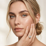 3 CT Round Cut Madeleine Lab Grown Diamond Engagement Ring Gold