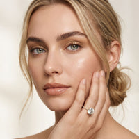 3 CT Round Cut Madeleine Lab Grown Diamond Engagement Ring Gold