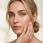 3 CT Round Cut Madeleine Lab Grown Diamond Engagement Ring White