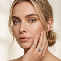 3 CT Round Cut Madeleine Lab Grown Diamond Engagement Ring White