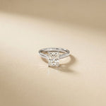 2.20 CT Radiant Cut Lab Grown Diamond Hidden Halo Engagement Ring White
