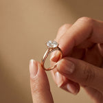 2.20CTW Round Lab Grown Diamond Bloom Ring For Her Rose Gold