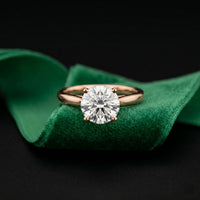 2.20CTW Round Lab Grown Diamond Bloom Ring For Her Rose Gold