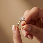 2.20CTW Round Lab Grown Diamond Bloom Ring For Her Gold