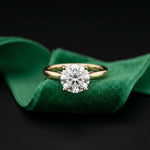 2.20CTW Round Lab Grown Diamond Bloom Ring For Her Gold