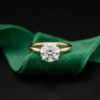 2.20CTW Round Lab Grown Diamond Bloom Ring For Her Gold