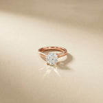 2.20CTW Cushion Lab Grown Diamond Whisper Ring For Girls Rose Gold