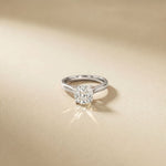 2.20CTW Cushion Lab Grown Diamond Whisper Ring For Girls White