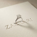 2.20CTW Cushion Lab Grown Diamond Whisper Ring For Girls White