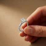 2.20CTW Emerald Cut Lab Grown Diamond Heirloom Ring White