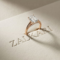 2.20CTW Emerald Cut Lab Grown Diamond Heirloom Ring White