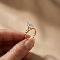 2.20 CT Marquise Cut Lab Grown Diamond Royale Ring Gold