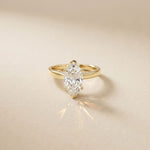 2.20 CT Marquise Cut Lab Grown Diamond Royale Ring Gold