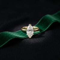 2.20 CT Marquise Cut Lab Grown Diamond Royale Ring Gold