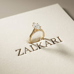 2.20 CT Marquise Cut Lab Grown Diamond Royale Ring Gold