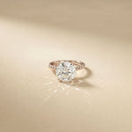 2.80 CTW Round Lab Grown Diamond Sunlit Vow Beaded Ring White