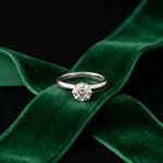 1CT Round Cut Lab Grown Diamond Solitaire Pure Elan Ring White
