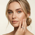 1CT Round Lab Grown Diamond Lunar Crest Ring White