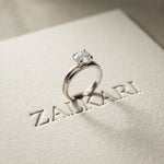 1CT Round Lab Grown Diamond Lunar Crest Ring White