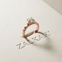 1 CT Round Vintage Shank Lab Grown Diamond Engagement Ring Rose Gold