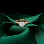1 CT Round Lab Grown Diamond Tulip Solitaire Anniversary Ring For Her Rose Gold