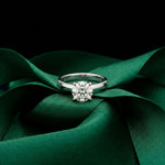 1 CT Round Lab Grown Diamond Tulip Solitaire Anniversary Ring For Her White