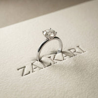 1 CT Round Lab Grown Diamond Tulip Solitaire Anniversary Ring For Her White