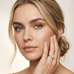 1 CT Round Lab Grown Diamond Classic Crown Ring Gold