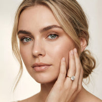 1 CT Round Lab Grown Diamond Classic Crown Ring Gold