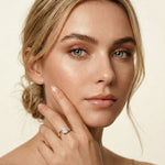 1 CT Round Lab Grown Diamond Infinity Flow Engagement Ring For Women Rose Gold