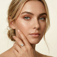 1 CT Round Lab Grown Diamond Infinity Flow Engagement Ring For Women Rose Gold