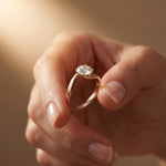 1 CT Round Lab Grown Diamond Infinity Flow Engagement Ring For Women Rose Gold