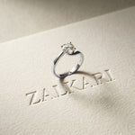 1 CT Round Lab Grown Diamond Infinity Flow Engagement Ring For Women White