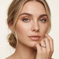 2 CT Round Lab Grown Diamond Regal Split Band Ring Rose Gold