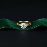 2 CT Round Lab Grown Diamond Regal Split Band Ring Gold