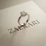 2 CT Round Lab Grown Diamond Regal Split Band Ring White