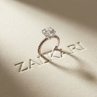 2.80CT Round Lab Grown Diamond Rope Luxe Solitaire Ring For Women White