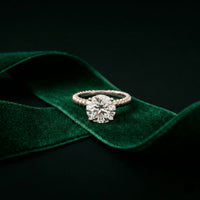 2.80CT Round Lab Grown Diamond Rope Luxe Solitaire Ring For Women White