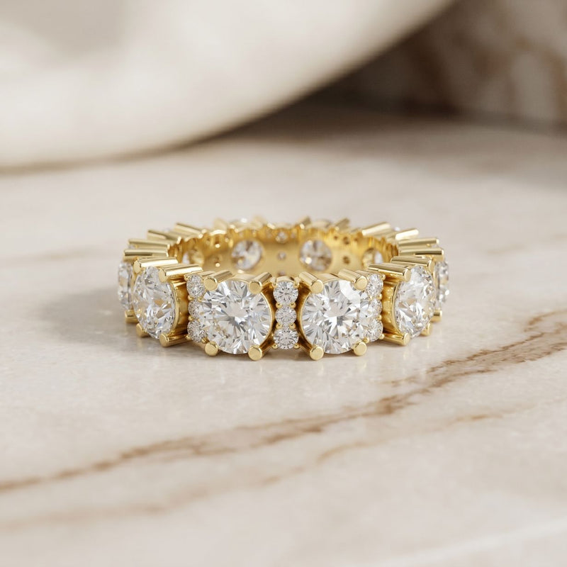 5.40CTW Sunlit Reverie Lab Grown Diamond Eternity Band For Her
