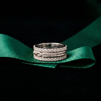 Everlasting Promise 1.40CTW Lab Grown Diamond Wedding Band Set