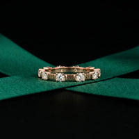 Cherished Forever Lab Grown Diamond Wedding Band For Her 0.70CT Rose Gold