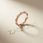 Cherished Forever Lab Grown Diamond Wedding Band For Her 0.70CT Rose Gold